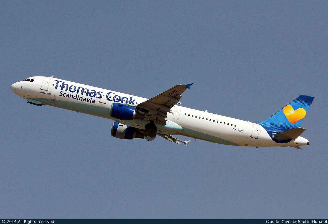 Photo of OY-VKD - Airbus A321-211 operated by Thomas Cook Airlines Scandinavia