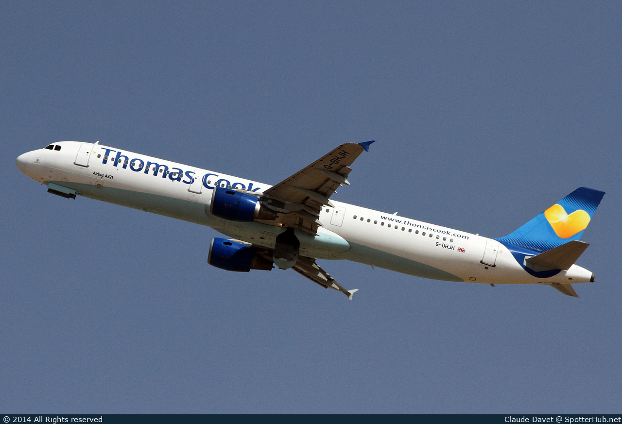Photo of G-DHJH - Airbus A321-211 operated by Thomas Cook Airlines