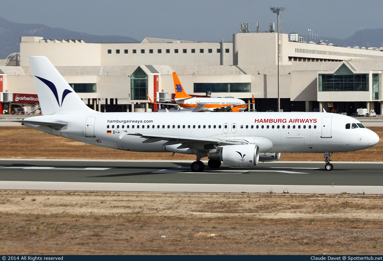 Photo of D-AHHD - Airbus A320-214 operated by Hamburg Airways