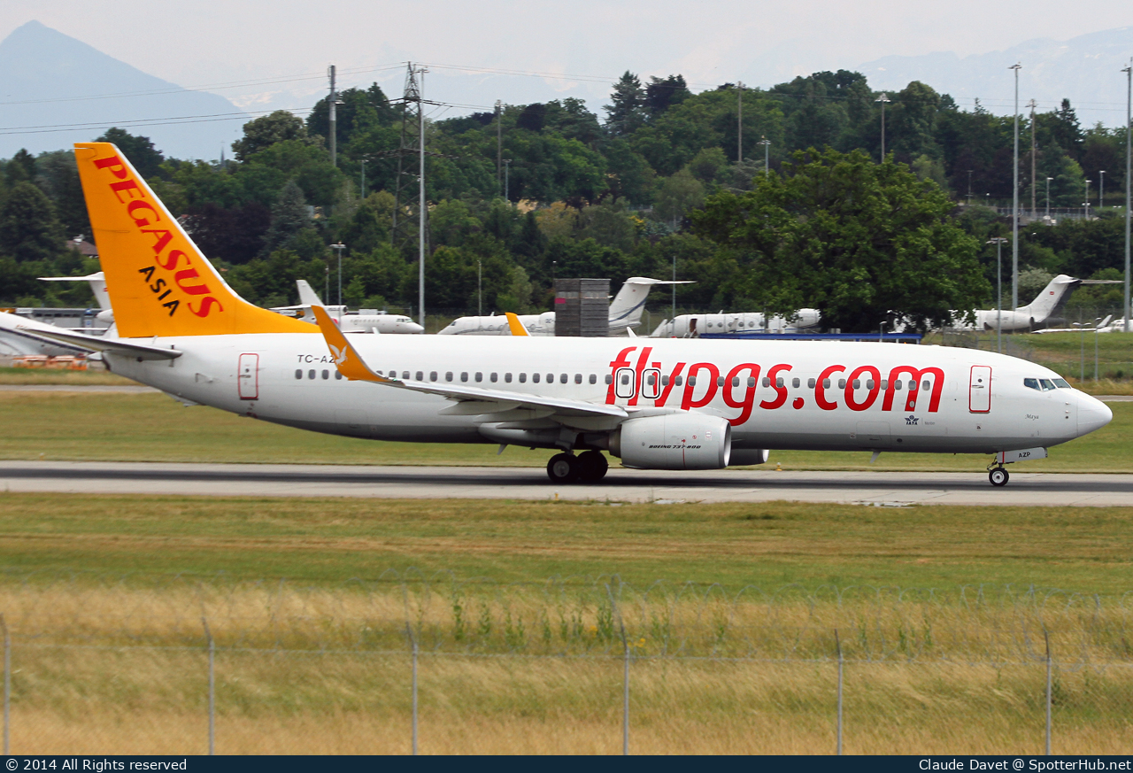 Photo of TC-AZP - Boeing 737-82R operated by Pegasus Asia