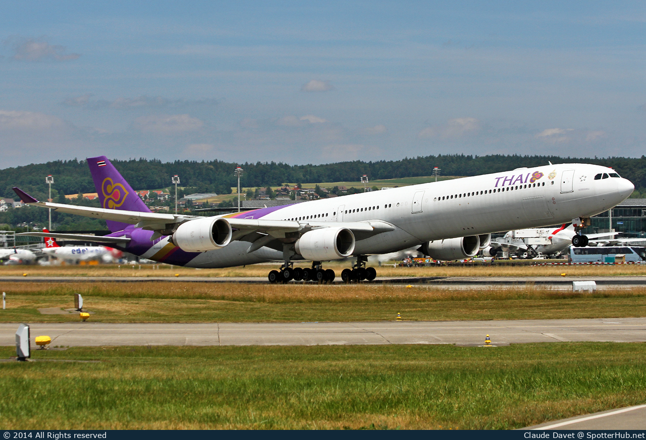 Photo of HS-TNF - Airbus A340-642 operated by Thai Airways International