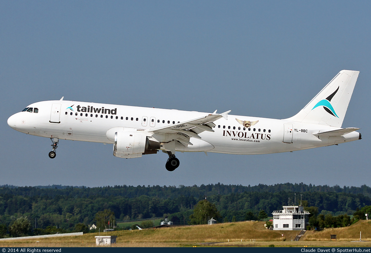 Photo of YL-BBC - Airbus A320-211 operated by Tailwind Airlines (opb SmartLynx Airlines)