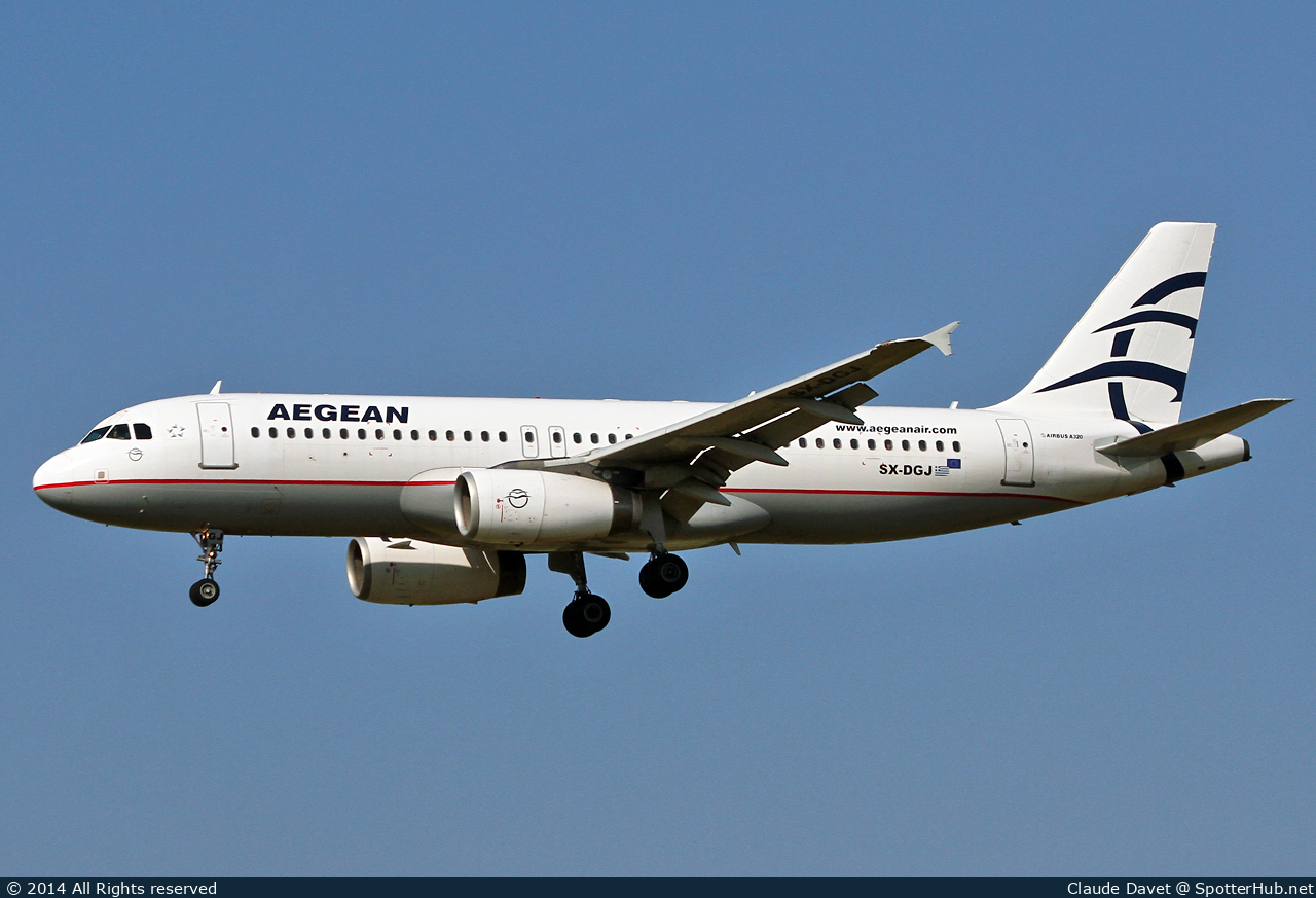 Photo of SX-DGJ - Airbus A320-232 operated by Aegean Airlines