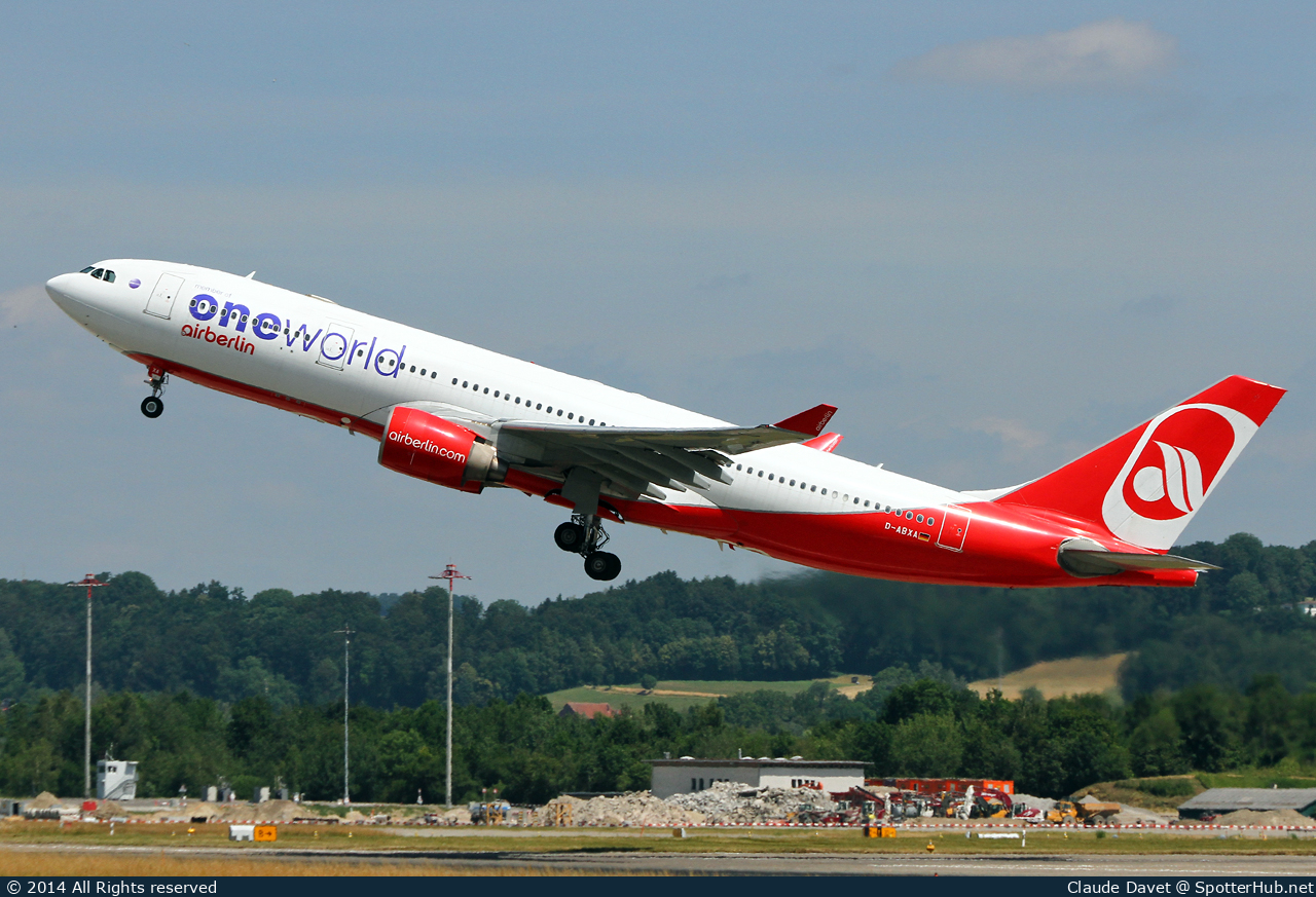 Photo of D-ABXA - Airbus A330-223 operated by Air Berlin