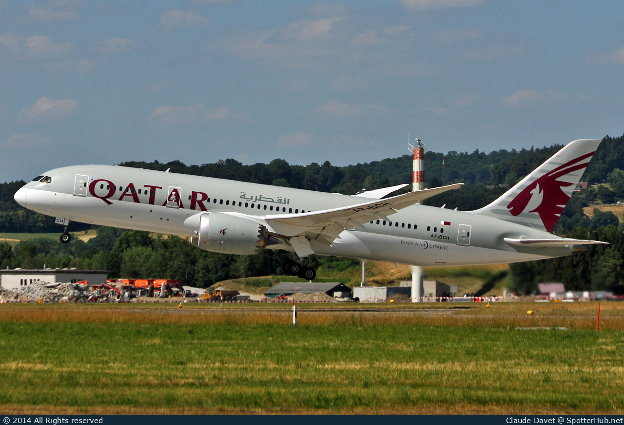 Photo of A7-BCH - Boeing 787-8 Dreamliner operated by Qatar Airways