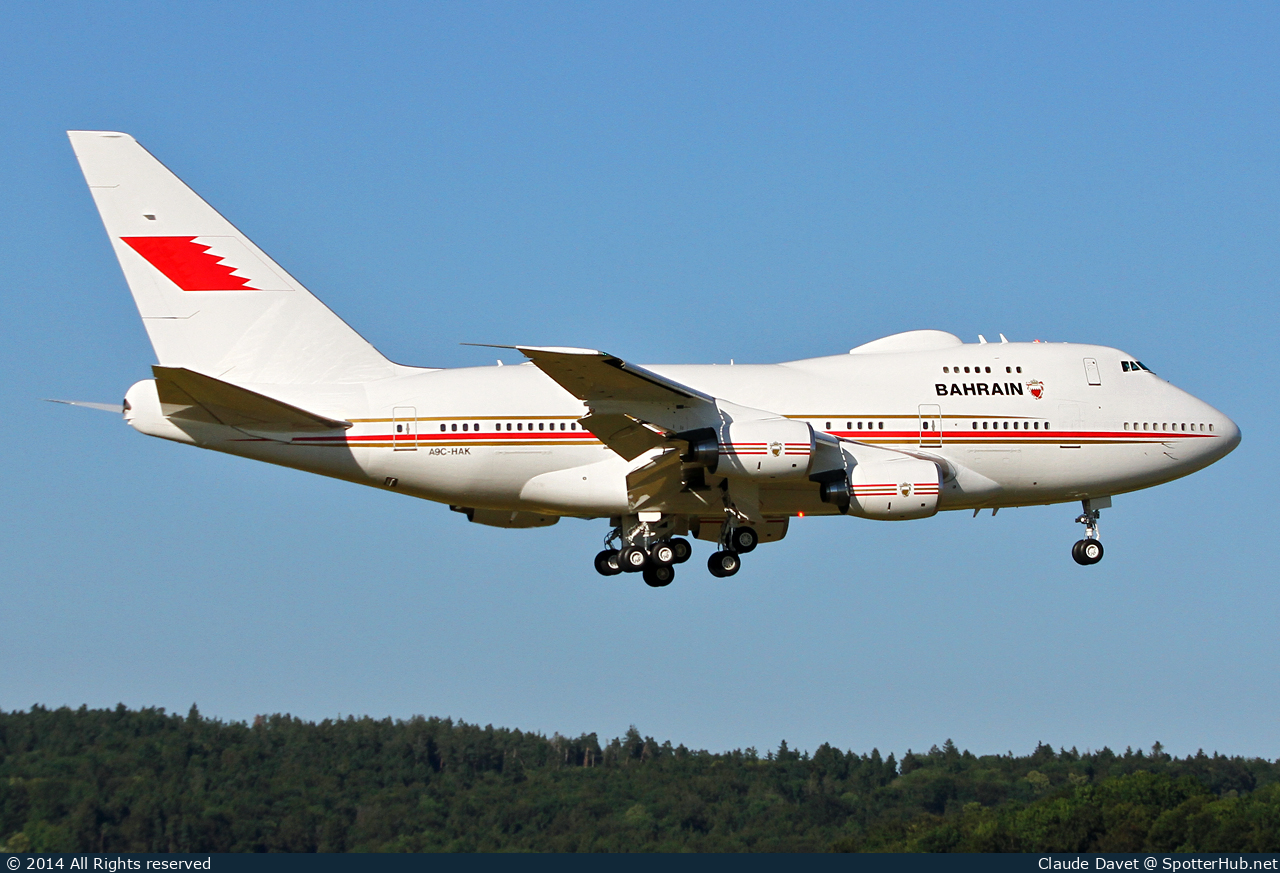 Photo of A9C-HAK - Boeing 747SP-Z5 operated by Bahrain Royal Flight