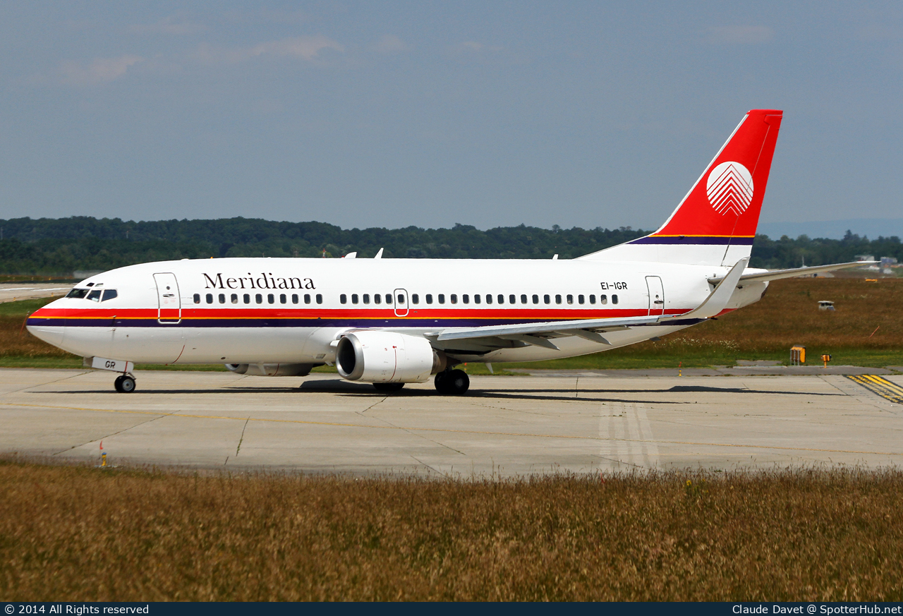 Photo of EI-IGR - Boeing 737-36N operated by Meridiana