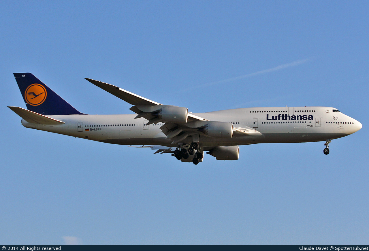 Photo of D-ABYM - Boeing 747-830 operated by Lufthansa