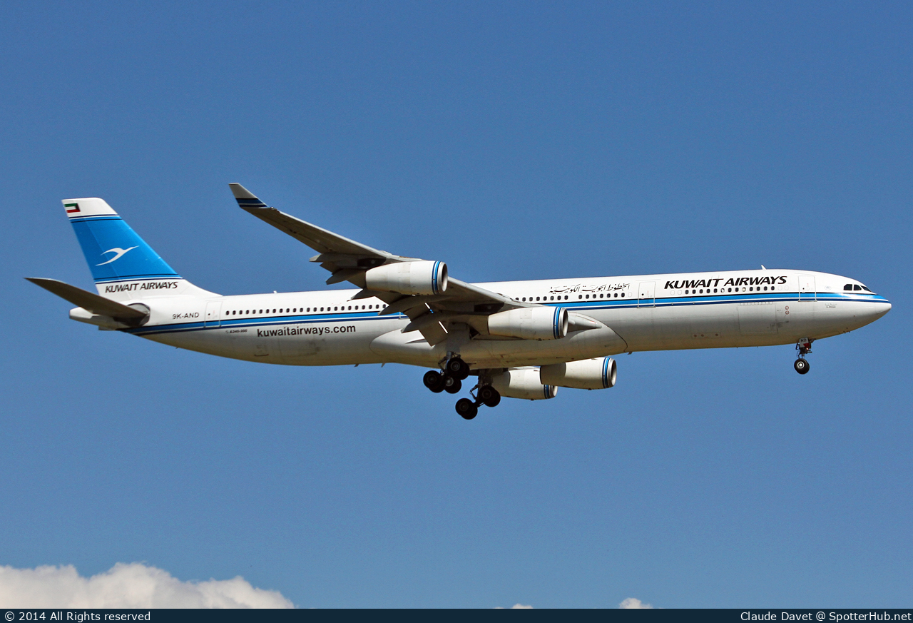 Photo of 9K-AND - Airbus A340-313 operated by Kuwait Airways
