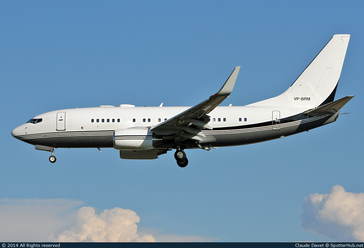 Photo of VP-BRM - Boeing 737-75U(BBJ) operated by Private