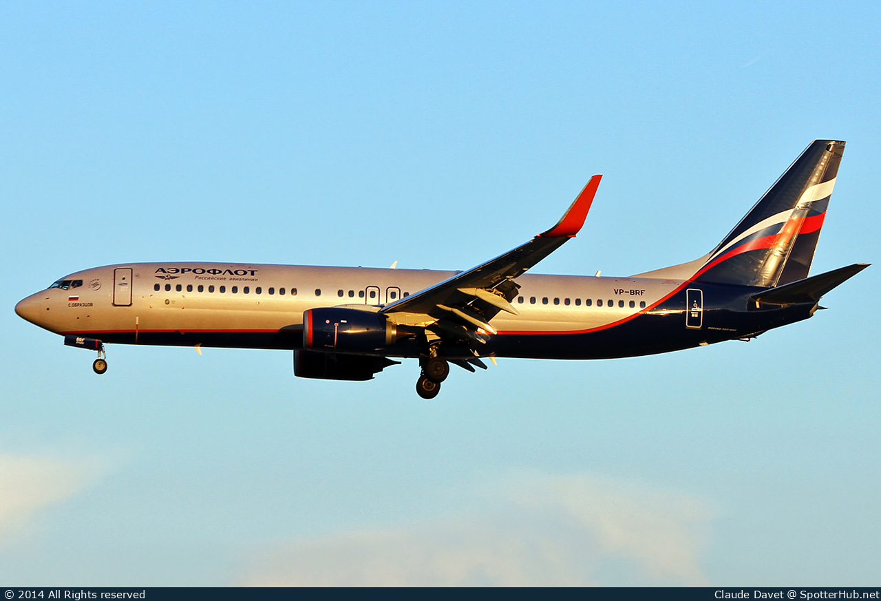 Photo of VP-BRF - Boeing 737-8LJ operated by Aeroflot