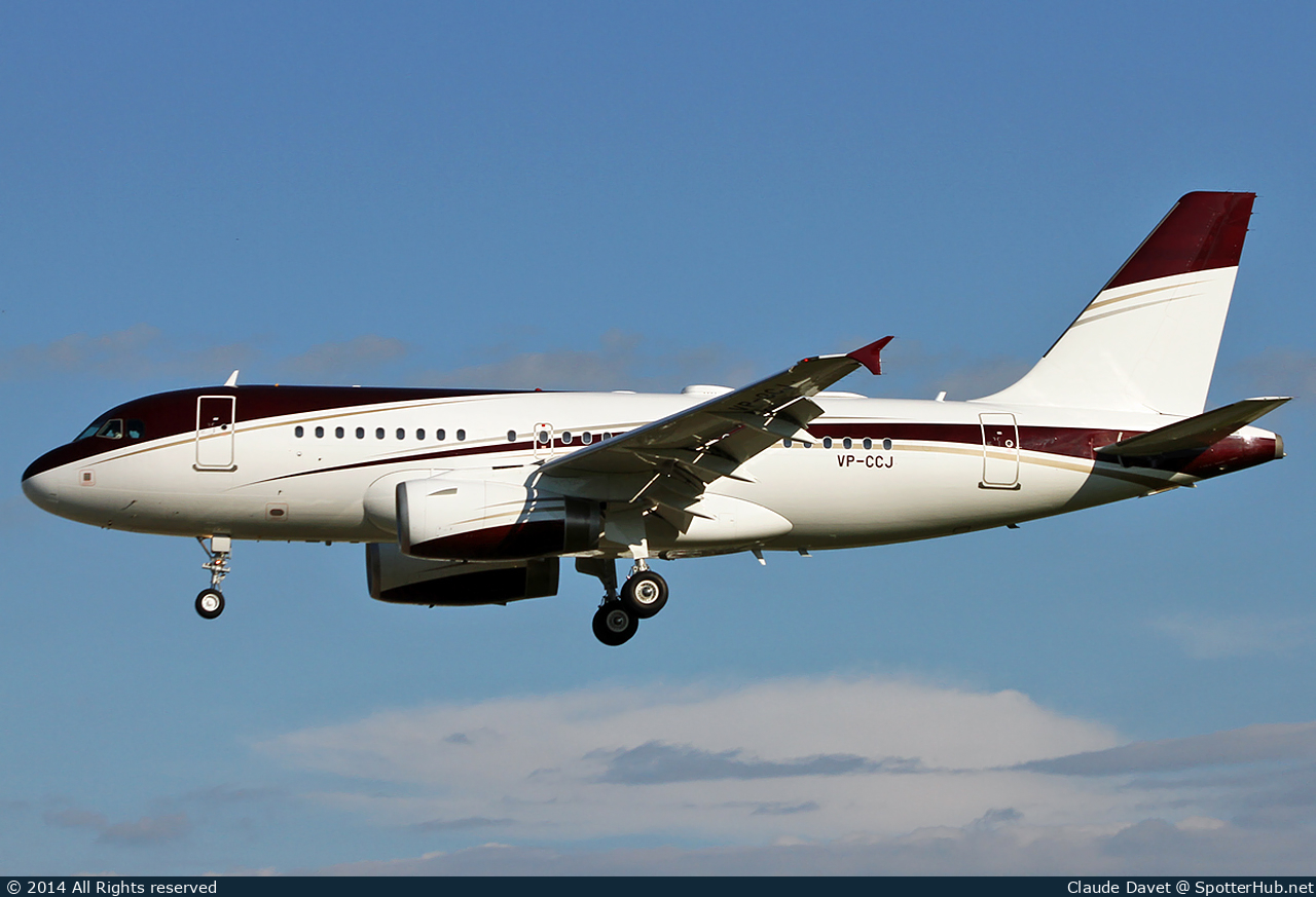 Photo of VP-CCJ - Airbus A319-133(CJ) operated by Jet Aviation Business Jets