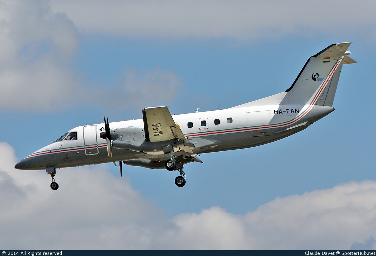 Photo of HA-FAN - Embraer EMB-120ER Brasilia operated by Budapest Aircraft Service