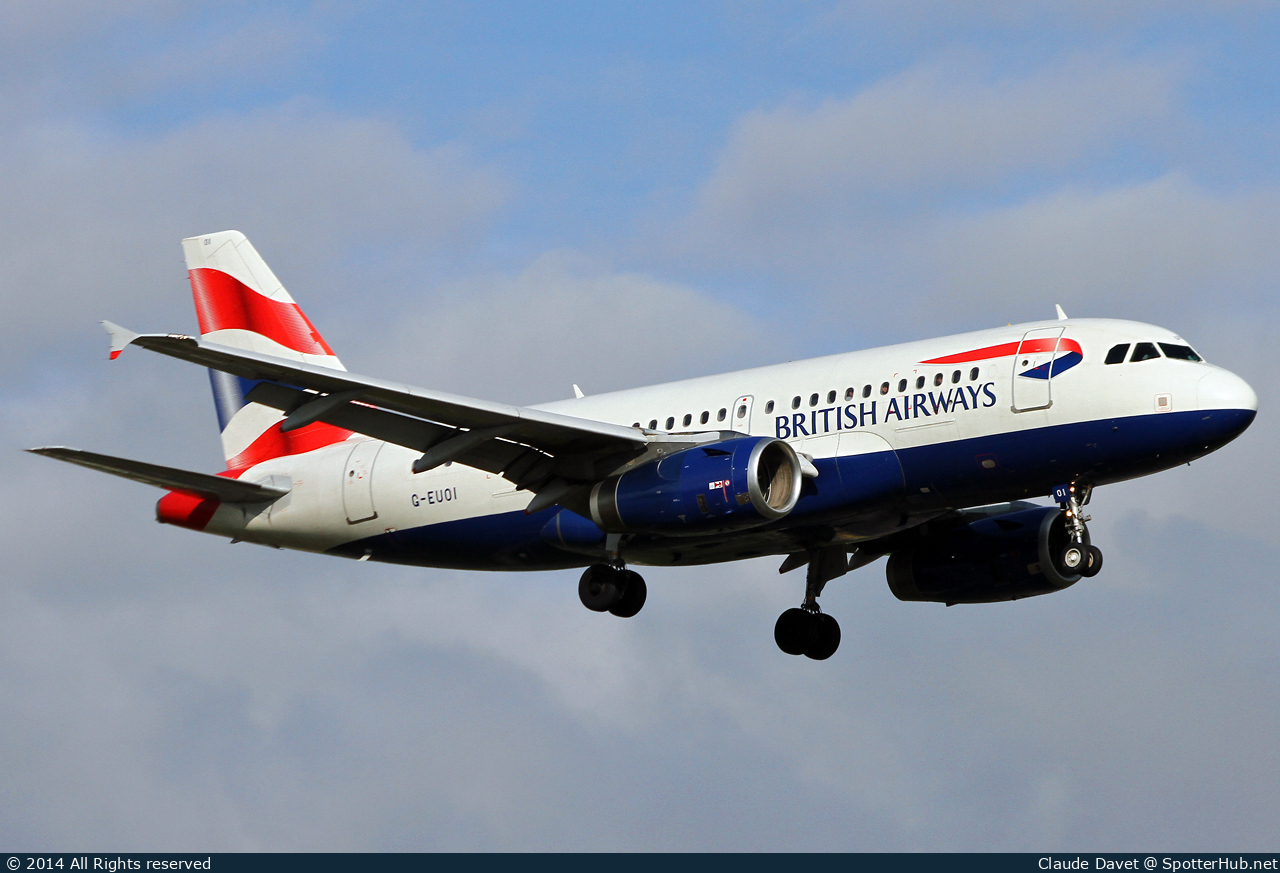 Photo of G-EUOI - Airbus A319-131 operated by British Airways