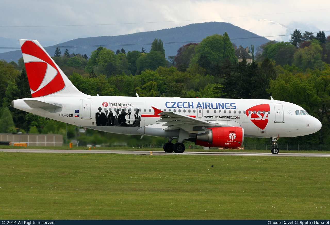 Photo of OK-OER - Airbus A319-112 operated by CSA Czech Airlines