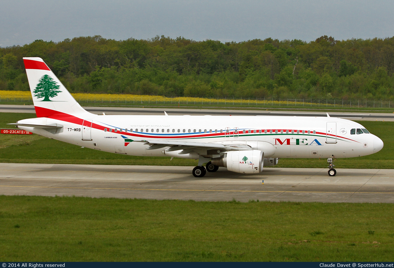 Photo of T7-MRB - Airbus A320-214 operated by MEA Middle East Airlines