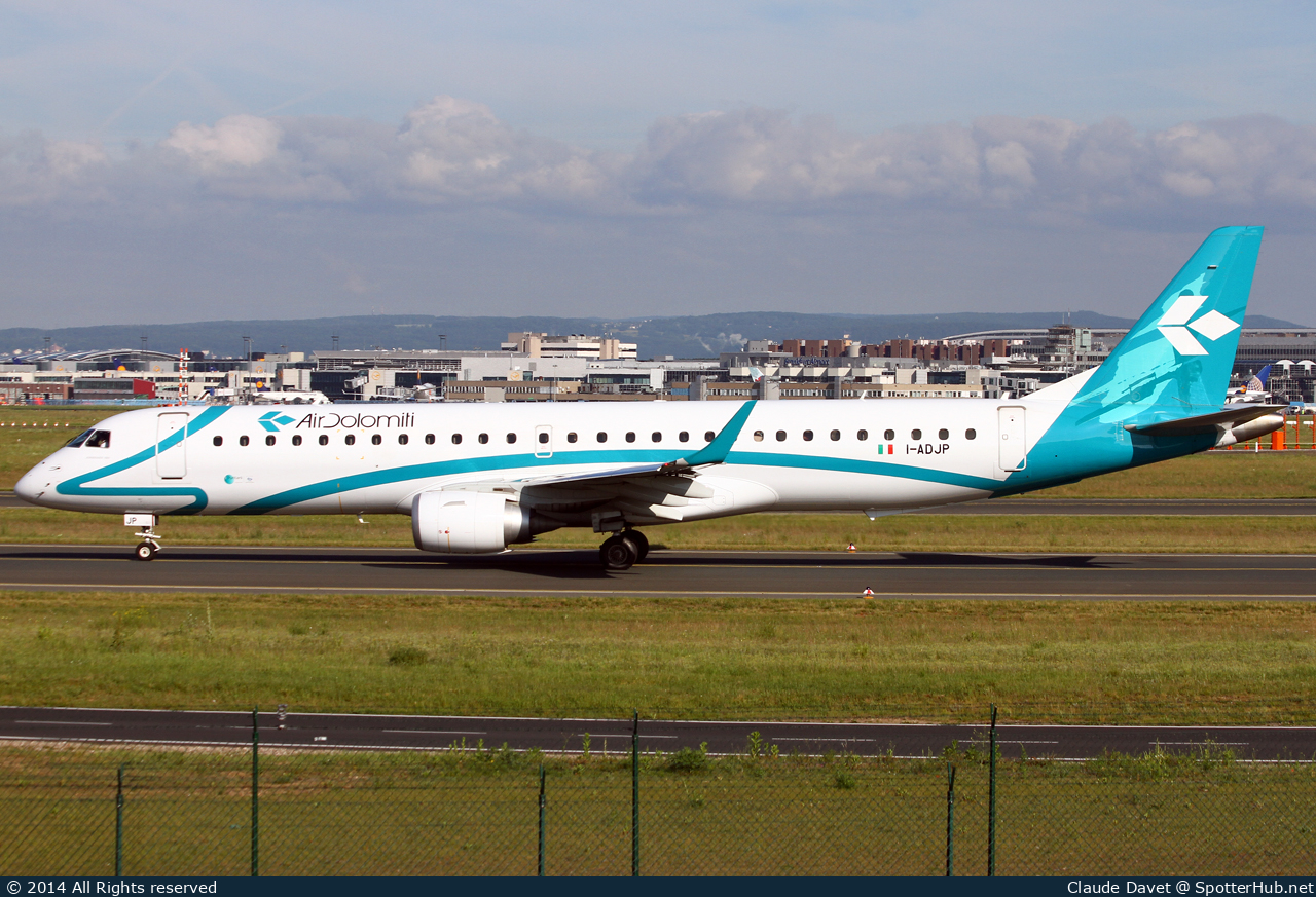 Photo of I-ADJP - Embraer ERJ-195LR operated by Air Dolomiti