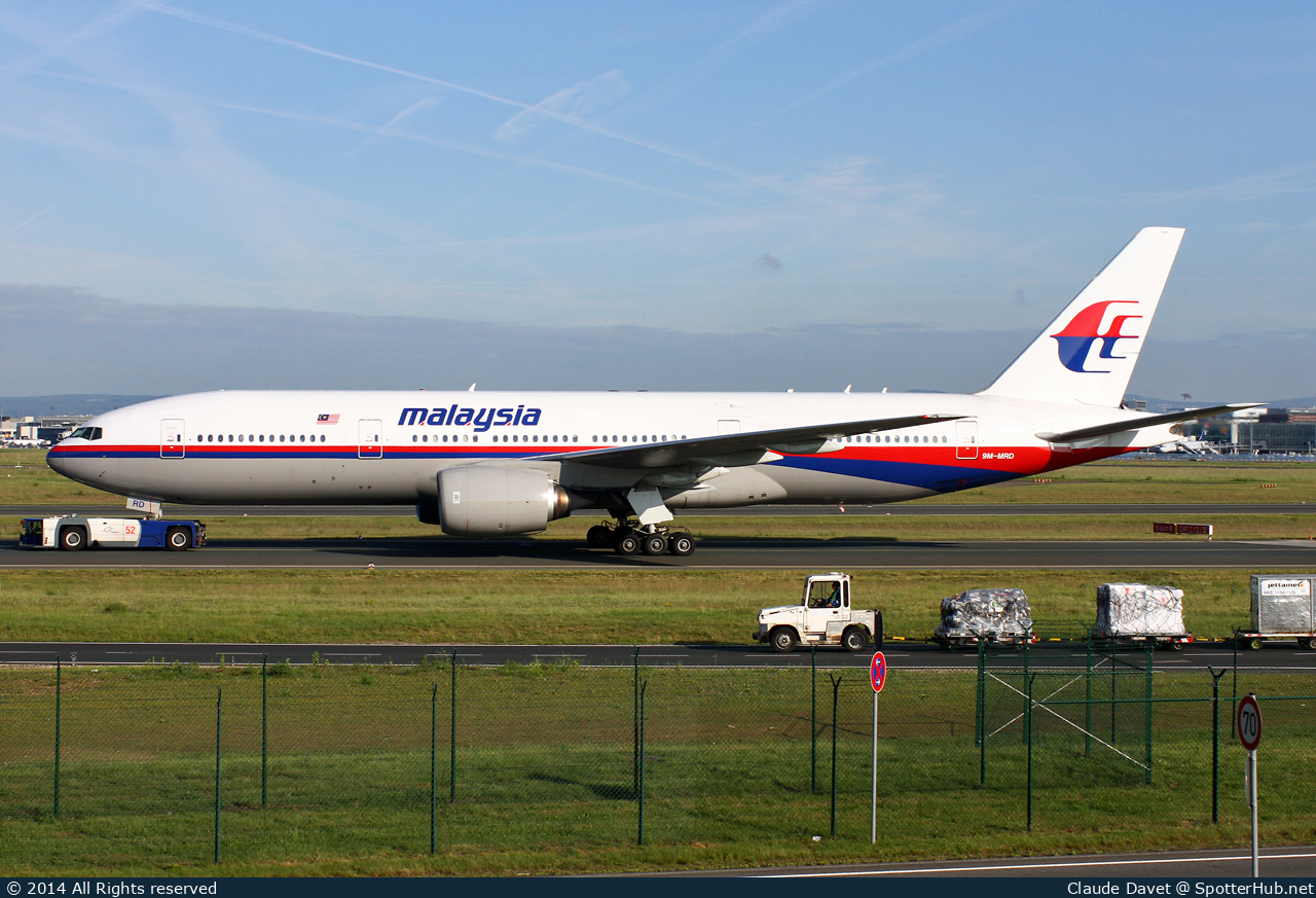 Photo of 9M-MRD - Boeing 777-2H6(ER) operated by Malaysia Airlines