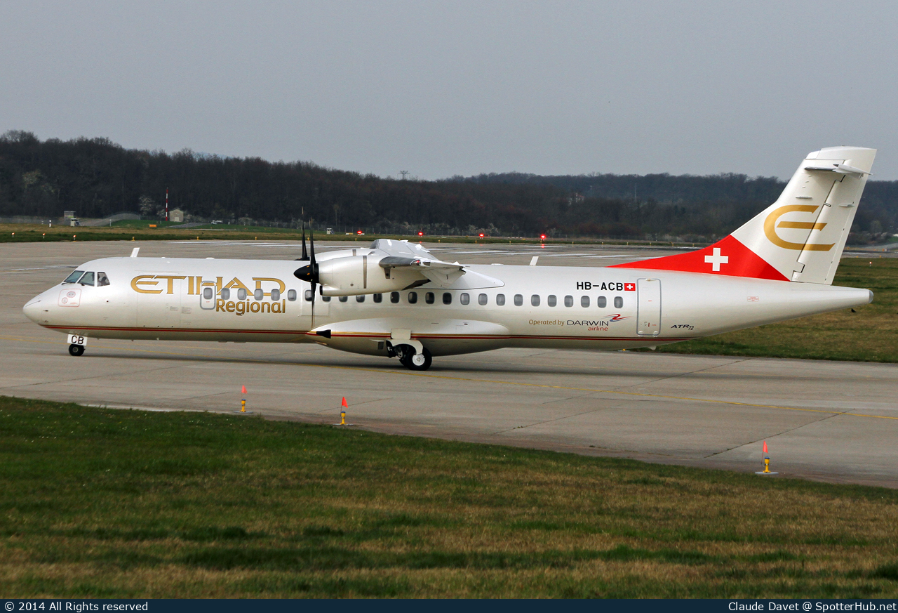 Photo of HB-ACB - ATR 72-500 operated by Etihad Regional (opb Darwin Airline)