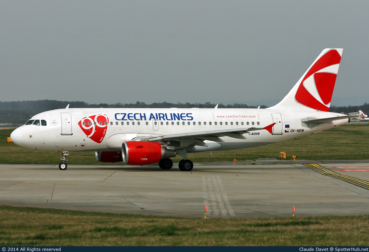 Photo of OK-NEM - Airbus A319-112 operated by CSA Czech Airlines