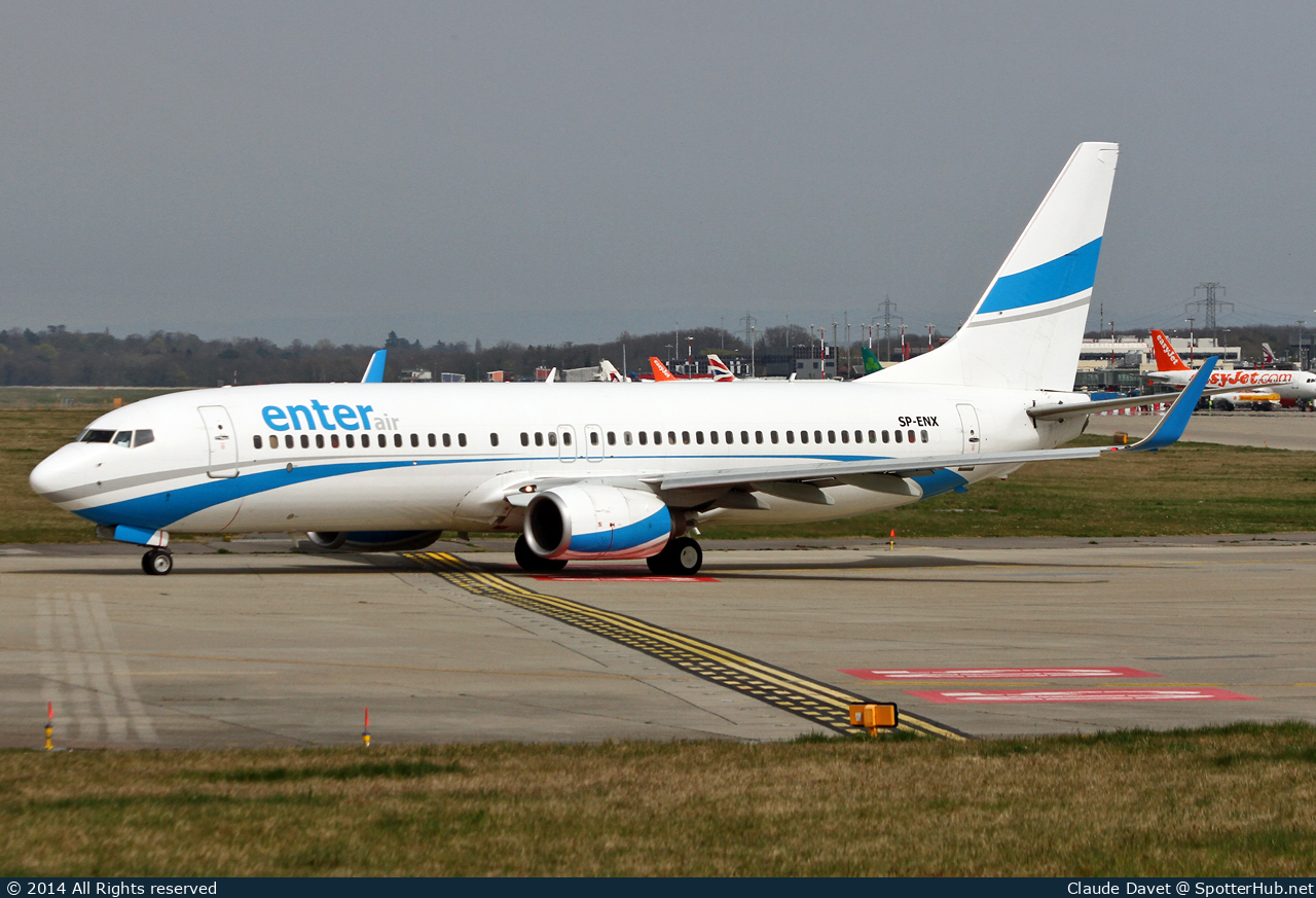 Photo of SP-ENX - Boeing 737-8Q8 operated by Enter Air