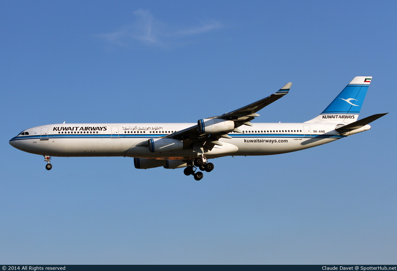 Photo of 9K-ANB - Airbus A340-313 operated by Kuwait Airways