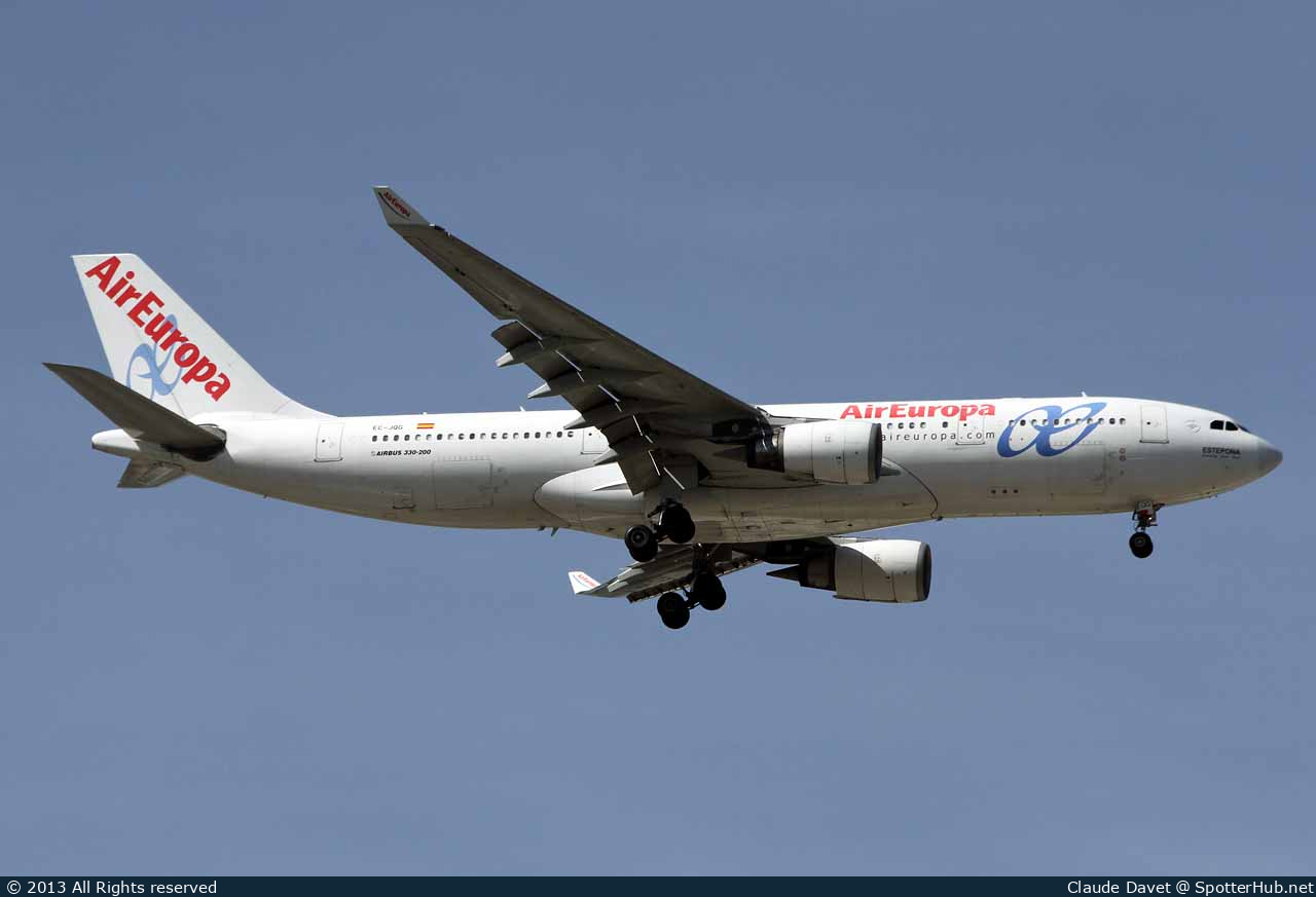 Photo of EC-JQG - Airbus A330-202 operated by Air Europa