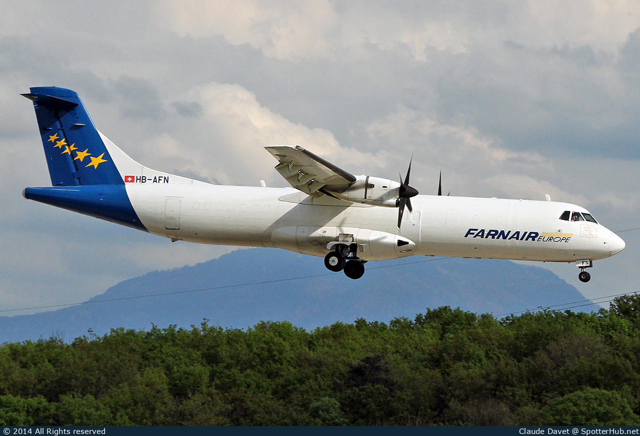Photo of HB-AFN - ATR 72-201(F) operated by Farnair Europe