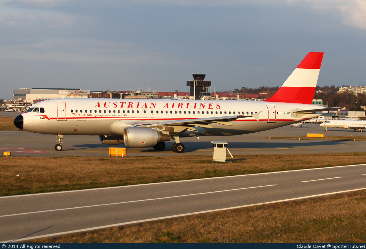 Photo of OE-LBP - Airbus A320-214 operated by Austrian Airlines