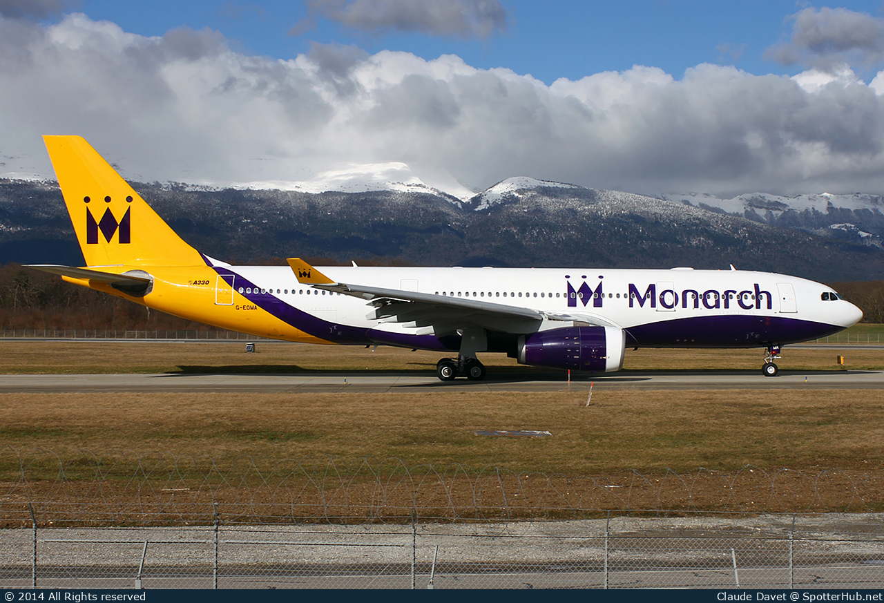 Photo of G-EOMA - Airbus A330-243 operated by Monarch Airlines