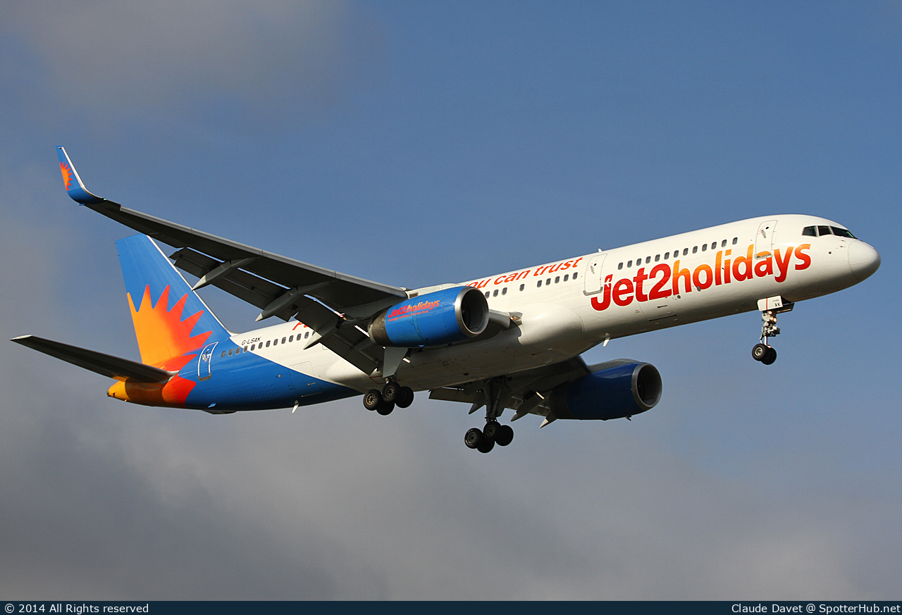 Photo of G-LSAK - Boeing 757-23N operated by Jet2