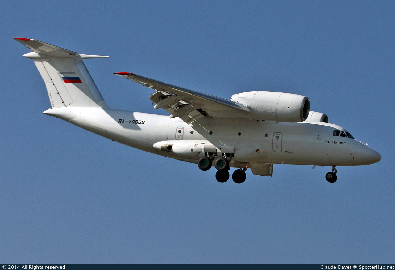 Photo of RA-74006 - Antonov An-74TK-100 operated by Second Sverdlovsk Aviation Enterprise