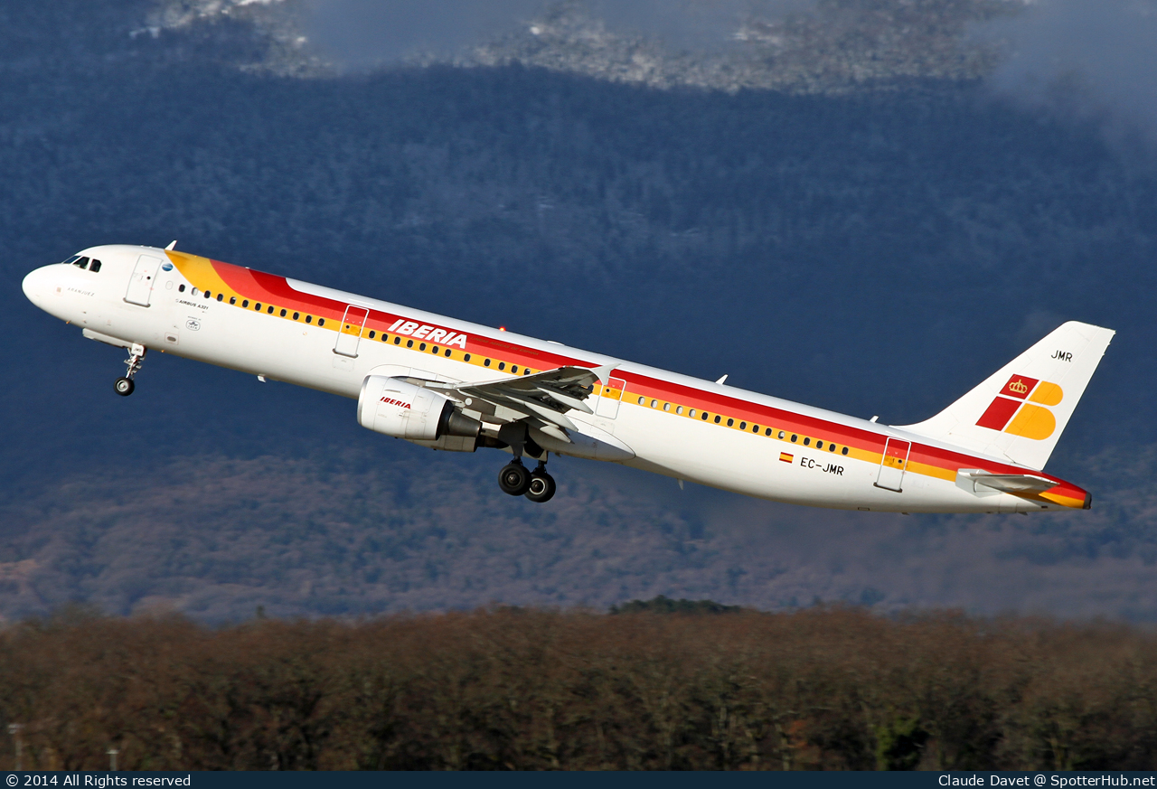 Photo of EC-JMR - Airbus A321-212 operated by Iberia
