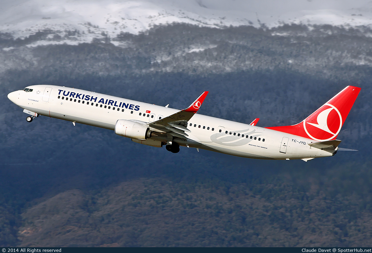 Photo of TC-JYG - Boeing 737-9F2(ER) operated by Turkish Airlines