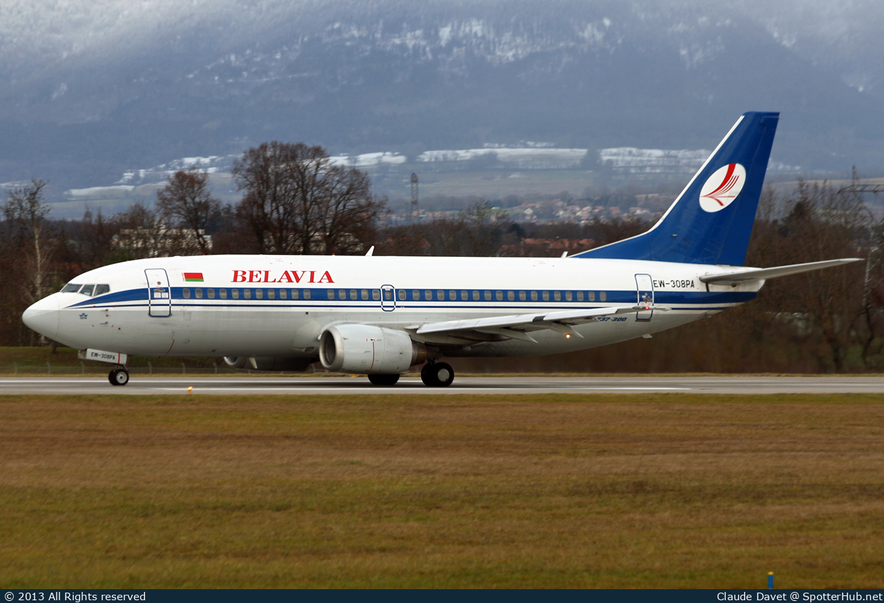 Photo of EW-308PA - Boeing 737-3K2 operated by Belavia