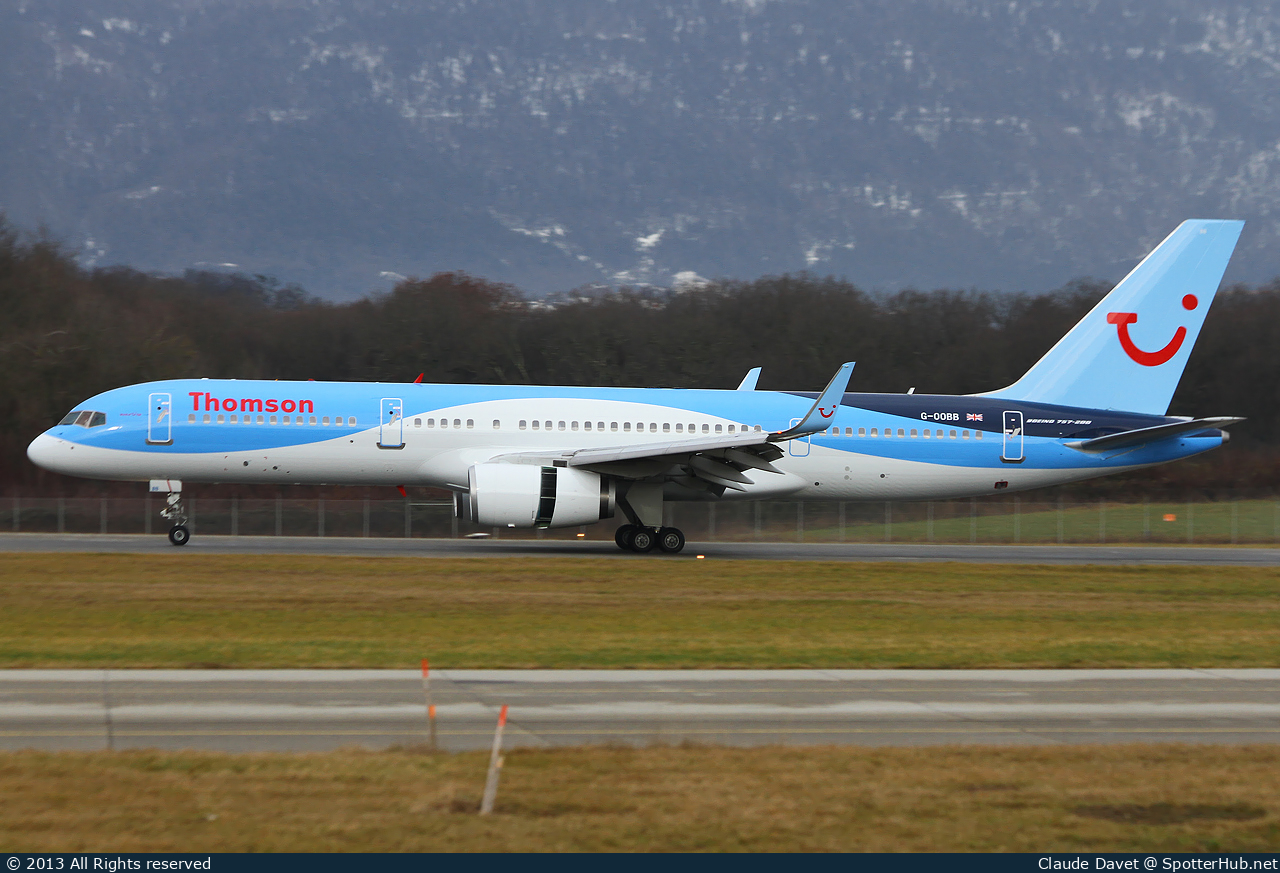 Photo of G-OOBB - Boeing 757-28A operated by Thomson Airways