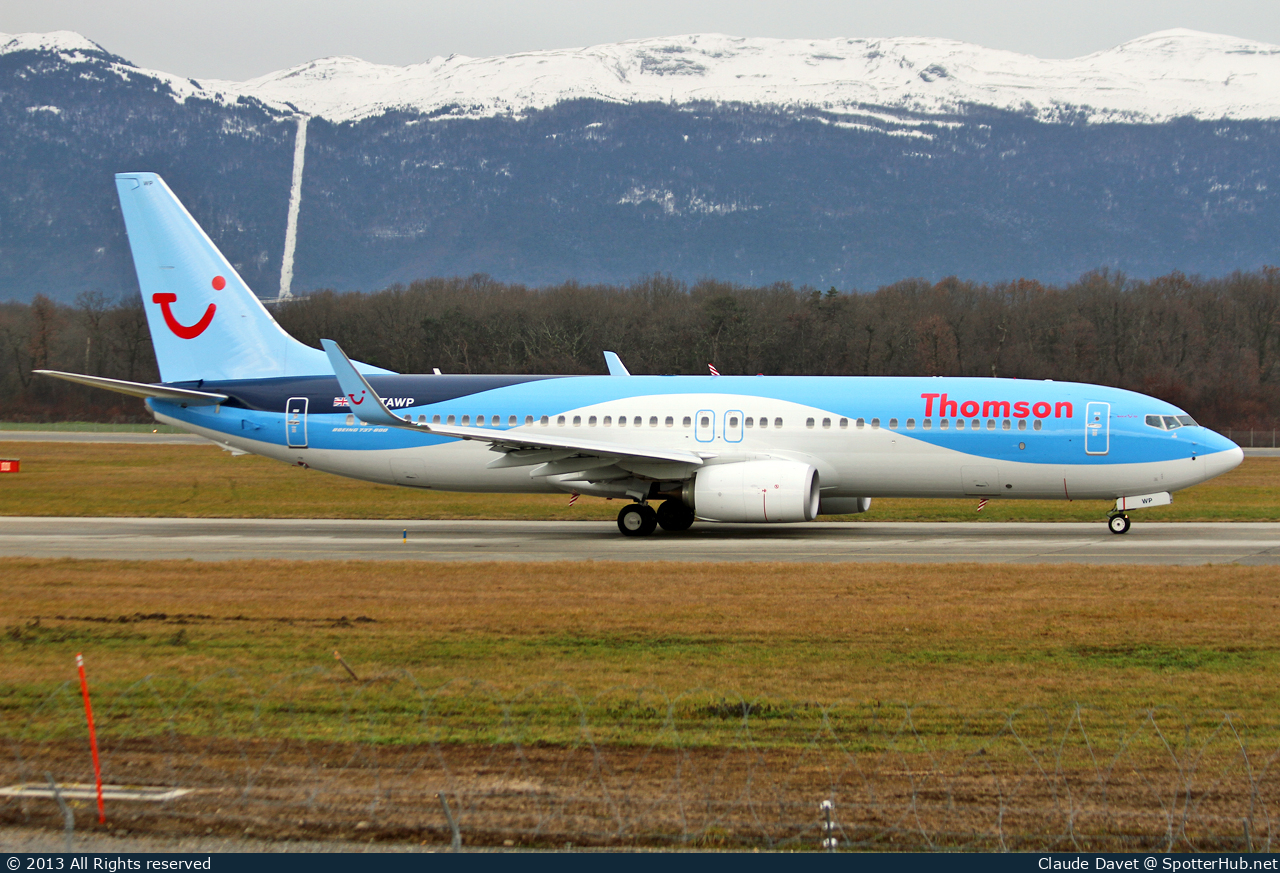 Photo of G-TAWP - Boeing 737-8K5 operated by Thomson Airways