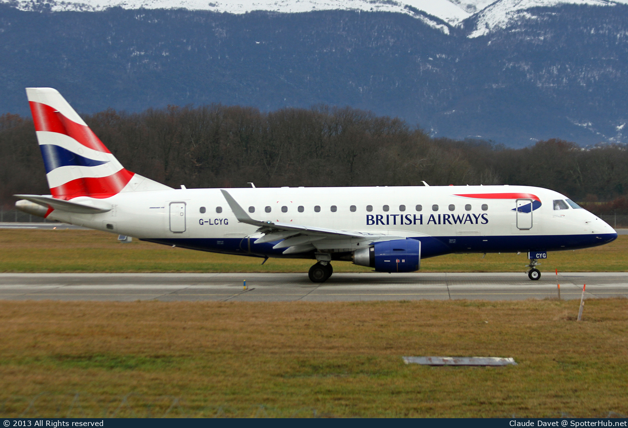 Photo of G-LCYG - Embraer ERJ-170STD operated by BA CityFlyer