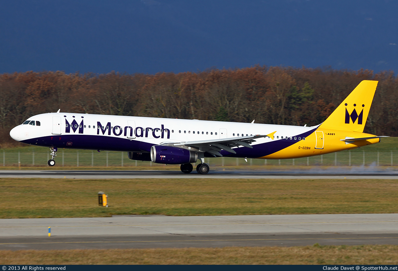 Photo of G-OZBN - Airbus A321-231 operated by Monarch Airlines