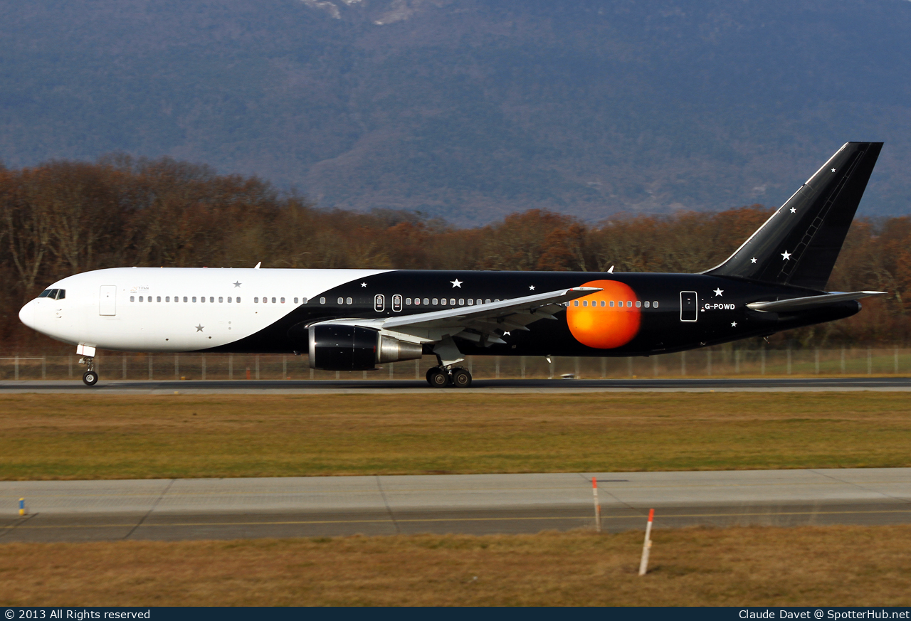 Photo of G-POWD - Boeing 767-36N(ER) operated by Titan Airways