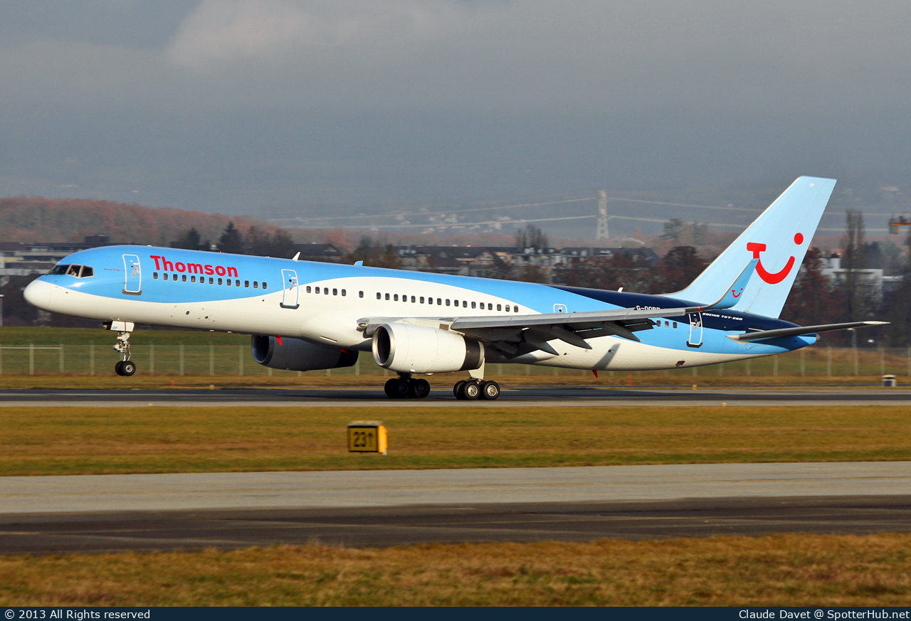 Photo of G-OOBP - Boeing 757-2G5 operated by Thomson Airways