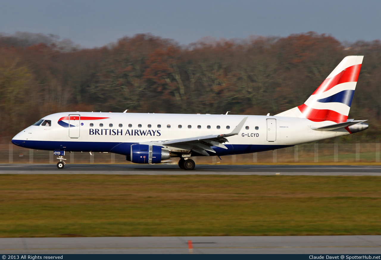 Photo of G-LCYD - Embraer ERJ-170STD operated by BA CityFlyer