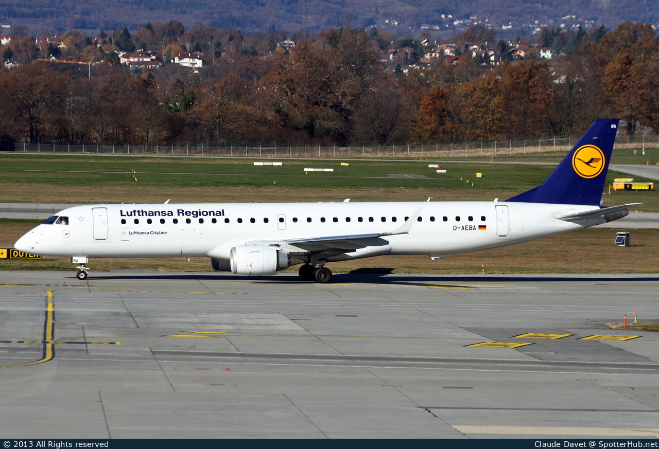 Photo of D-AEBA - Embraer ERJ-195LR operated by Lufthansa CityLine