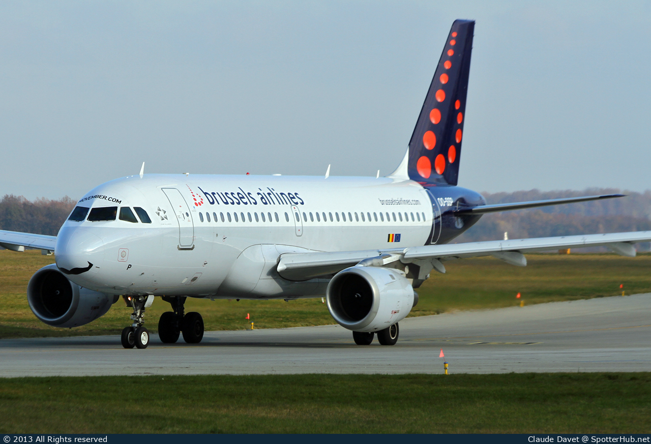 Photo of OO-SSP - Airbus A319-113 operated by Brussels Airlines