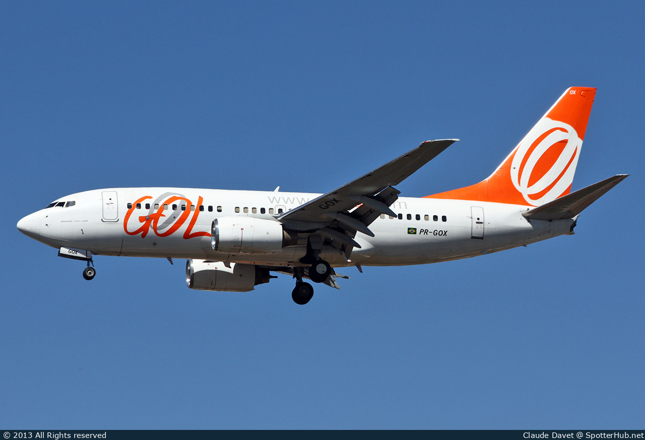 Photo of PR-GOX - Boeing 737-7K9 operated by GOL Linhas Aéreas
