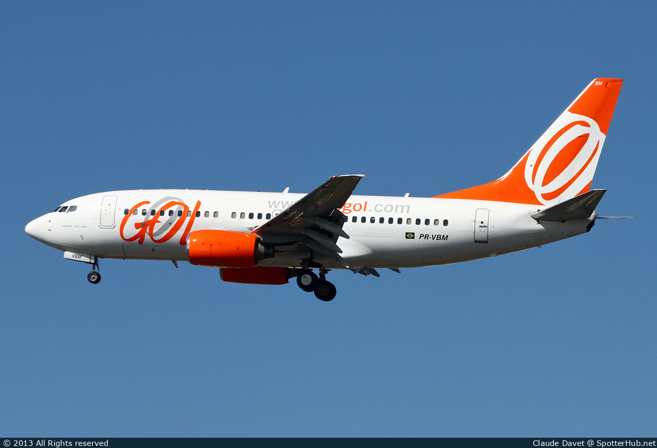 Photo of PR-VBM - Boeing 737-7EA operated by GOL Linhas Aéreas