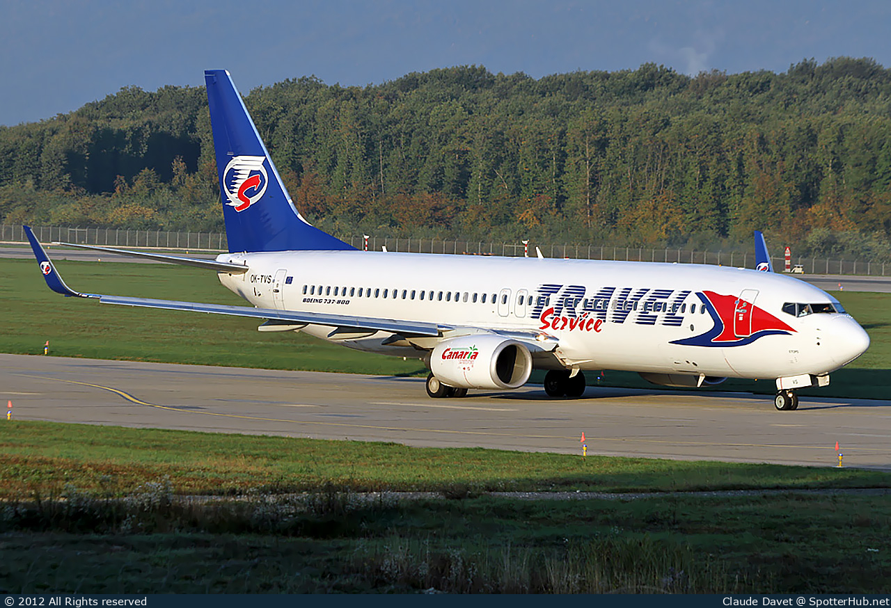 Photo of OK-TVS - Boeing 737-86N operated by Travel Service