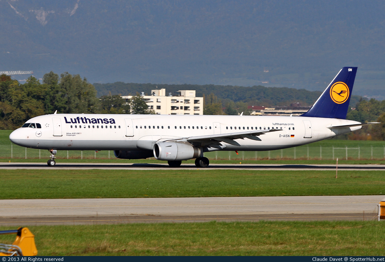 Photo of D-AISN - Airbus A321-231 operated by Lufthansa