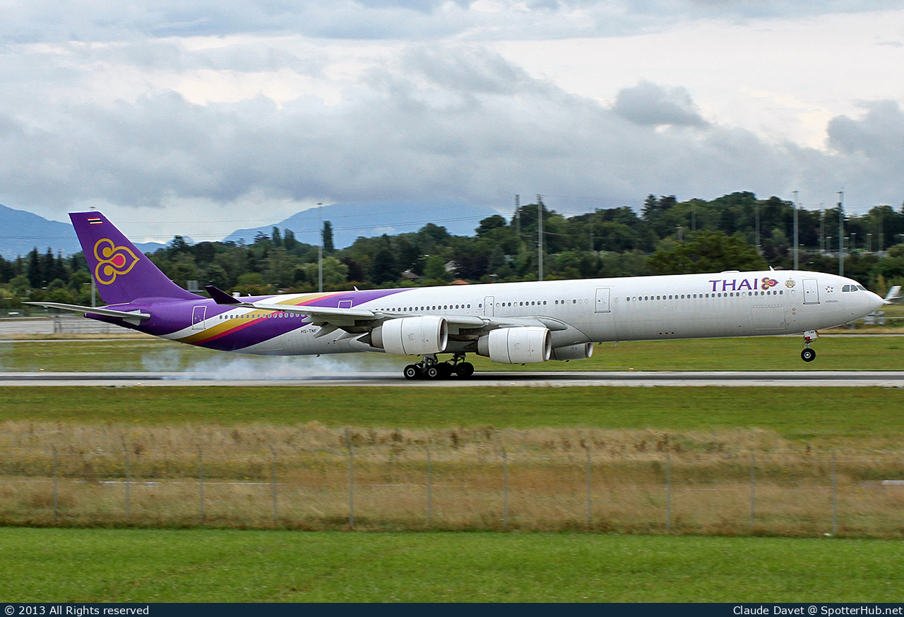 Photo of HS-TNF - Airbus A340-642 operated by Thai Airways International