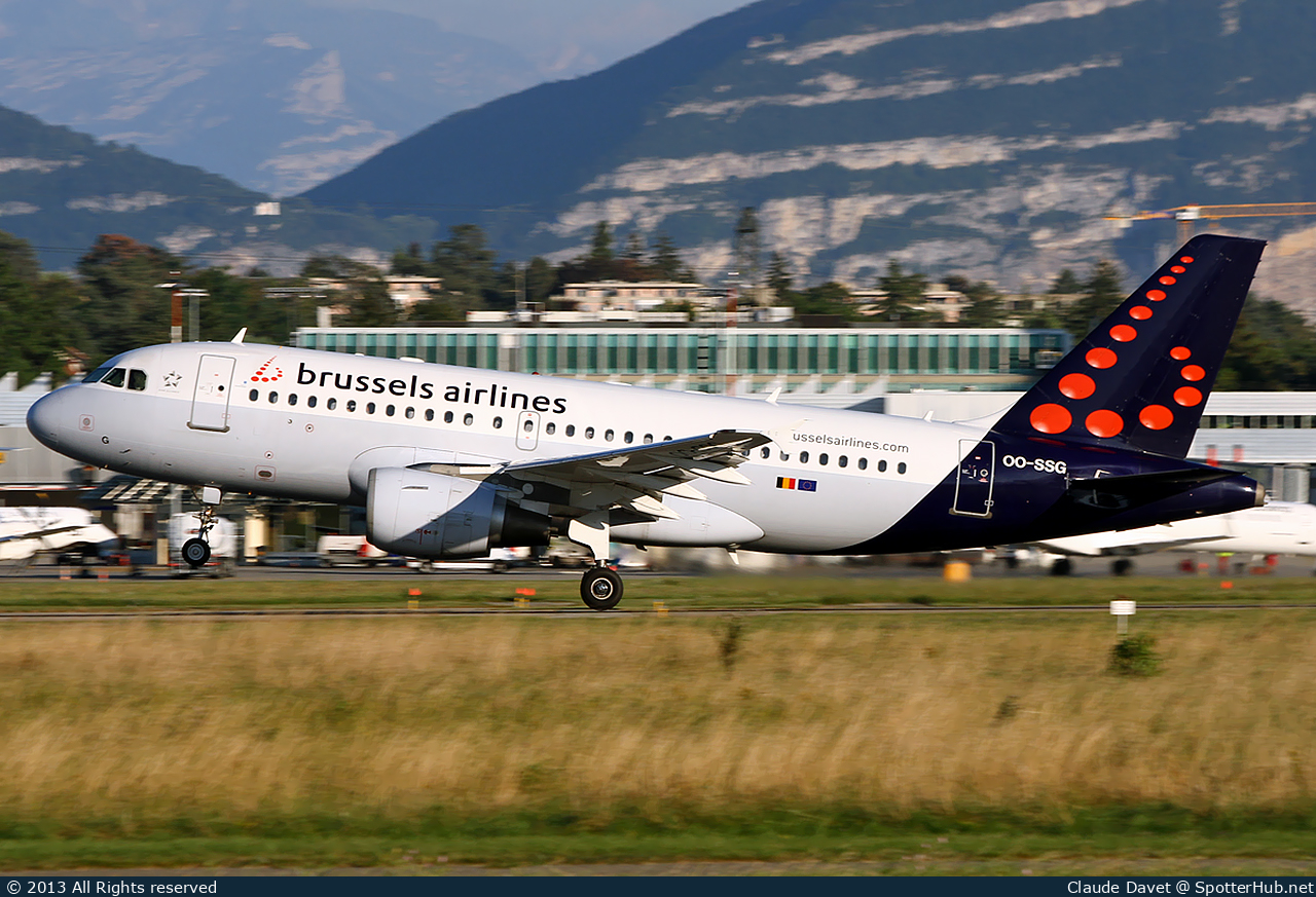 Photo of OO-SSG - Airbus A319-112 operated by Brussels Airlines